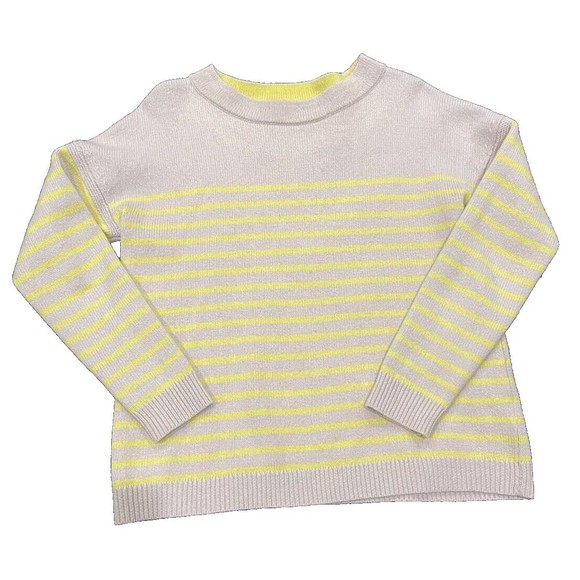 Boden Sweaters - Boden Lowick Wool Sweater Cozy Grey/beige Yellow Womens Size 8 M
